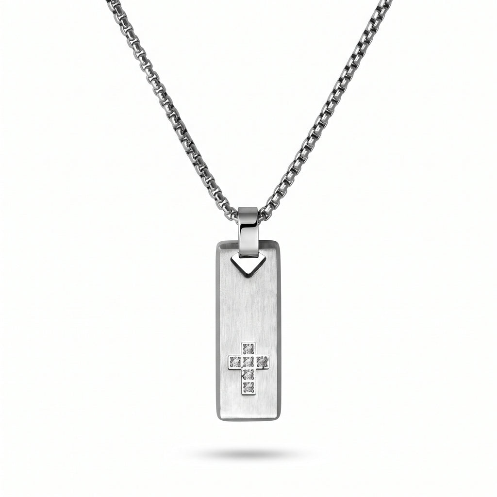 Secreto Rectangular Cross Necklace