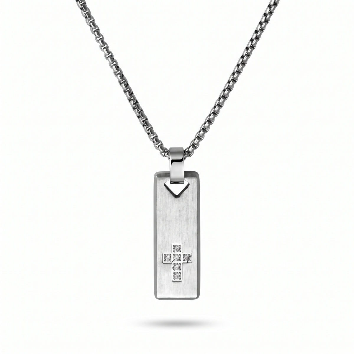 Secreto Rectangular Cross Necklace