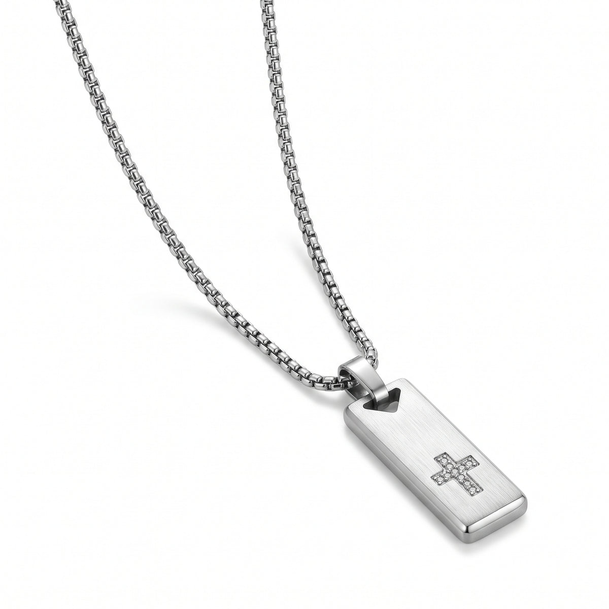 Secreto Rectangular Cross Necklace