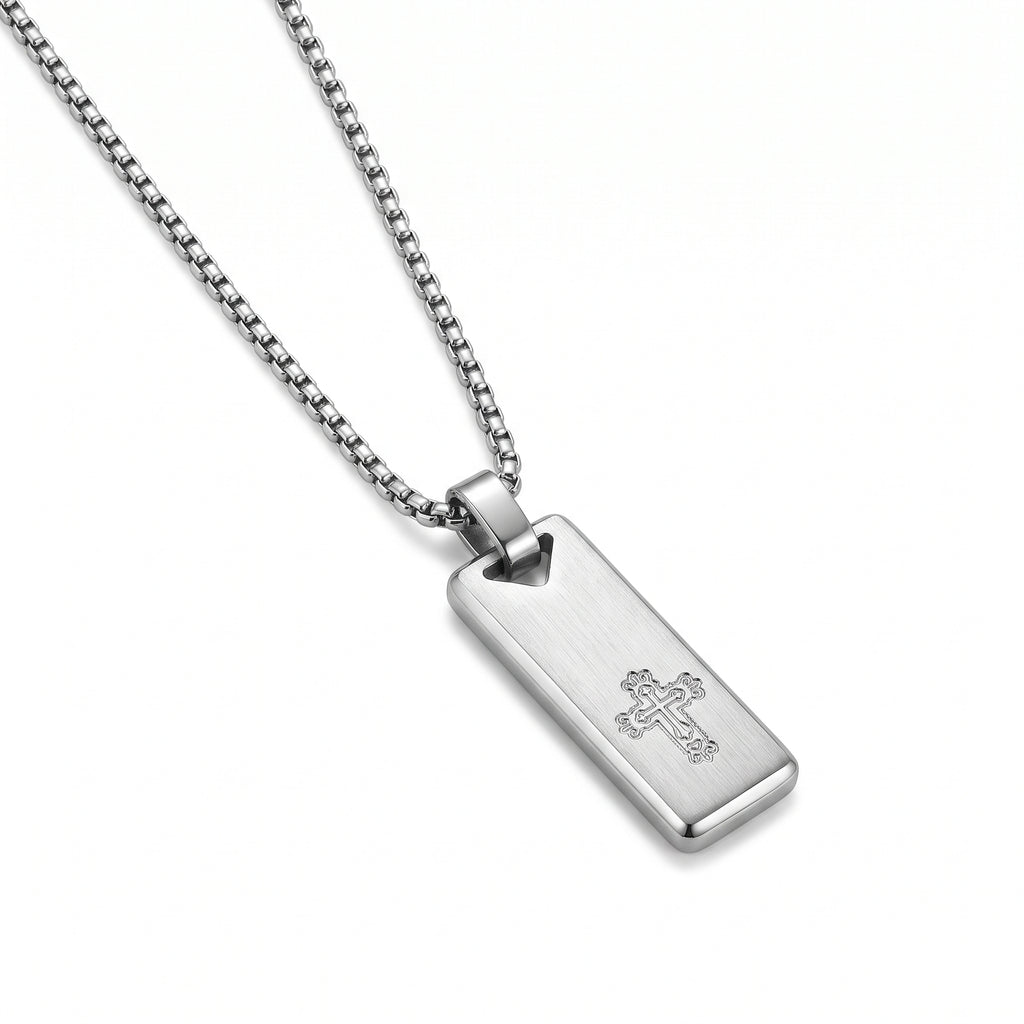 Secreto Rectangular Cross Necklace