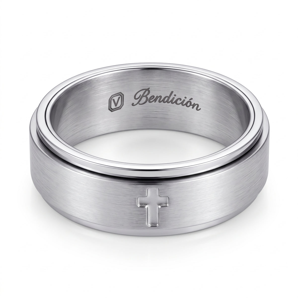 Secreto Rotating Cross Ring