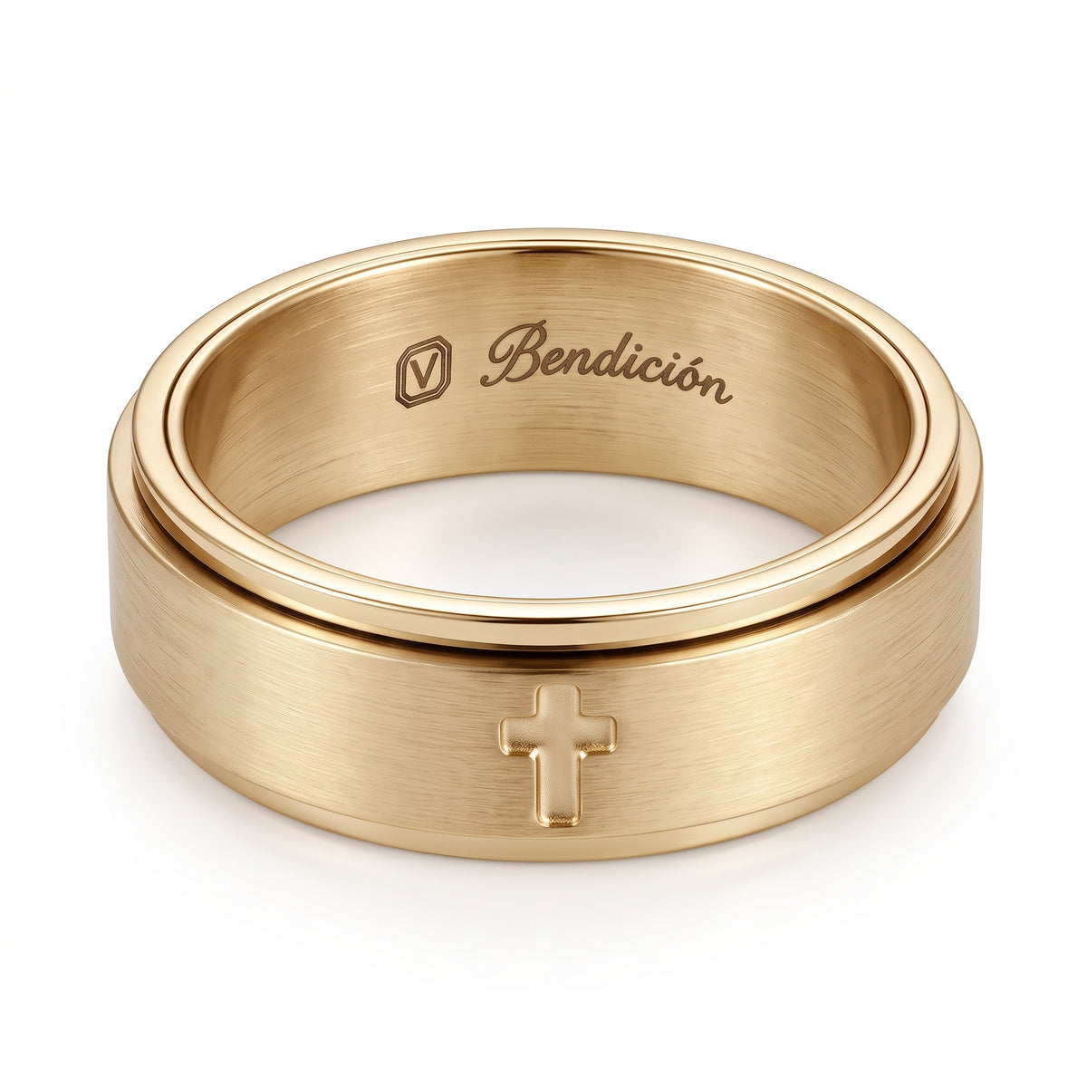 Secreto Rotating Cross Ring