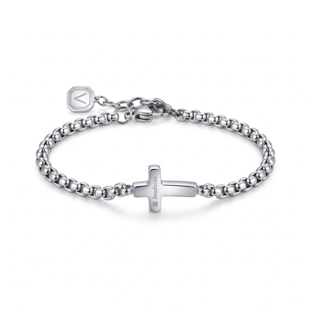 Contigo Curved Cross Bracelet