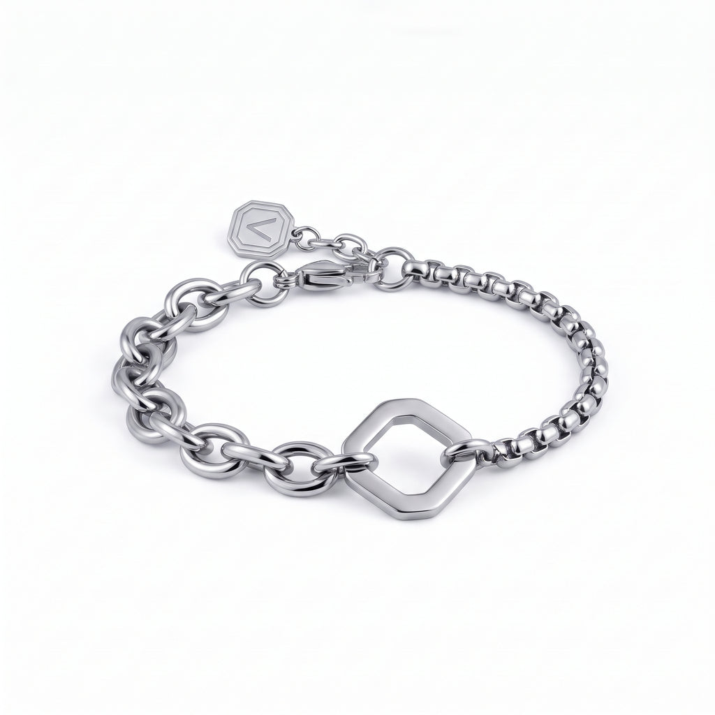 Pilar Square Clasp Bracelet