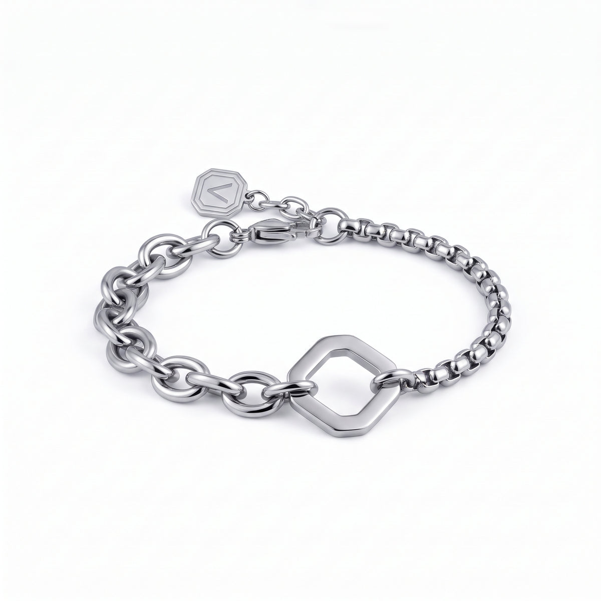 Pilar Square Clasp Bracelet