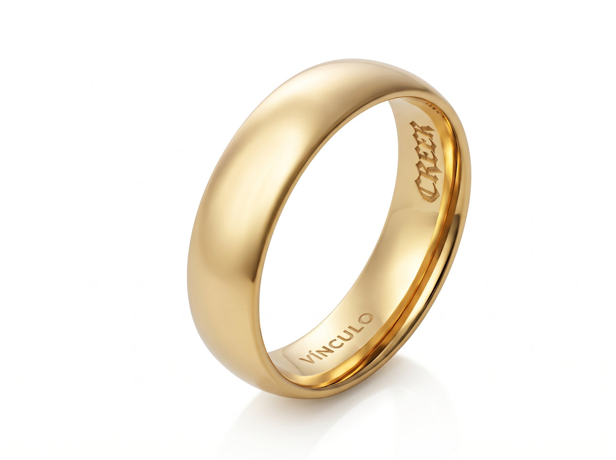 Pilar Polished Round Ring