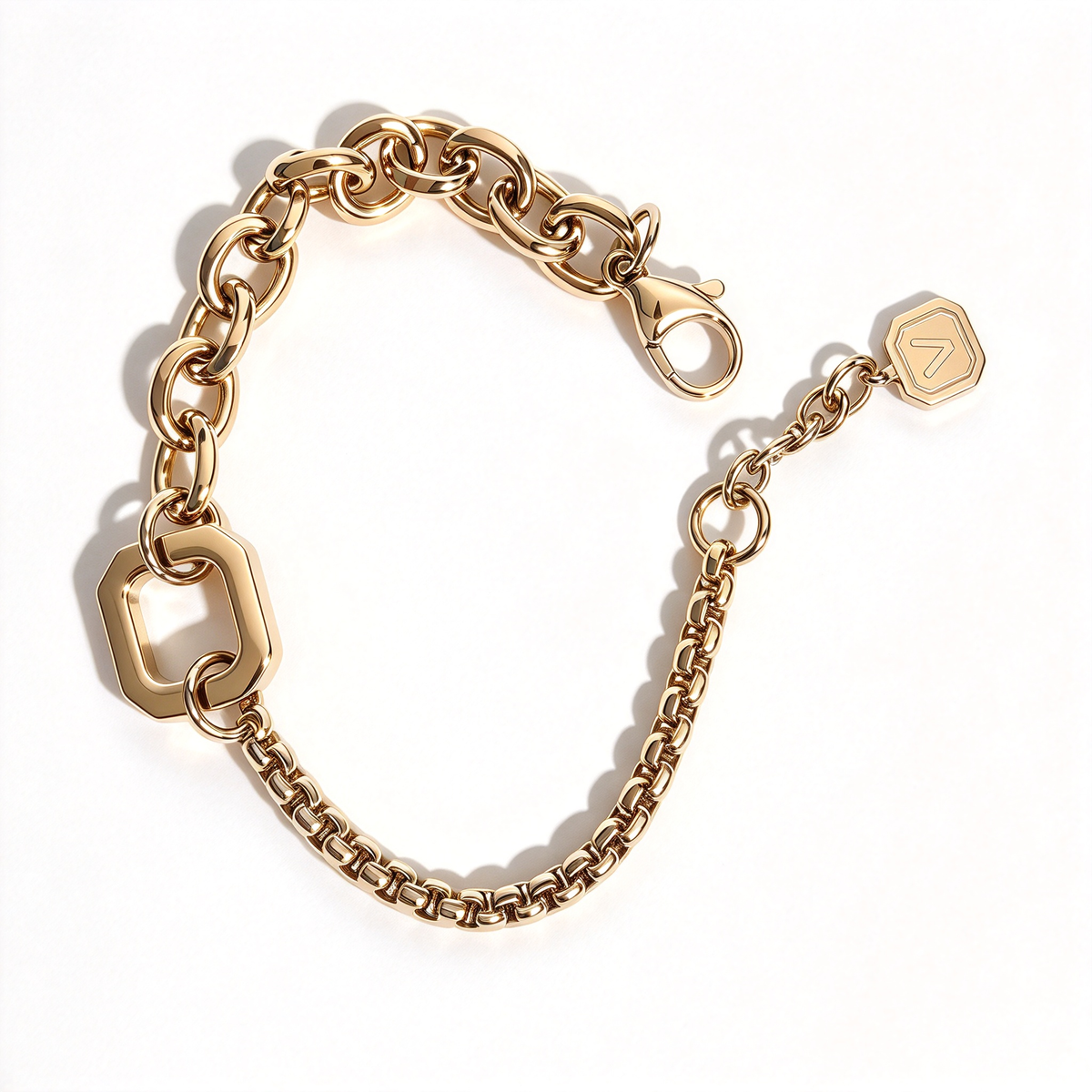 Pilar Square Clasp Bracelet